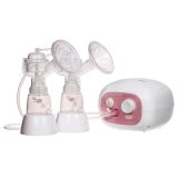 Máy hút sữa điện đôi Unimom Forte có mát xa silicone (Trắng)