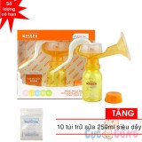 Máy hút sữa WESSER bằng tay TẶNG 10 túi trữ sữa siêu dầy 250ml Shop Cục Cưng