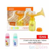 Máy hút sữa wesser bằng tay tặng 2 bình sữa 140ml bằng nhựa vn - may hut sua