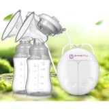 Mẹ và bé - Máy hút sữa điện đôi Zimeitu (Trắng hồng)