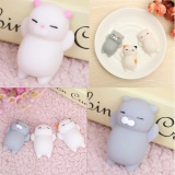 Mochi squishy mèo XÁM mập ú - Đồ chơi cho bé