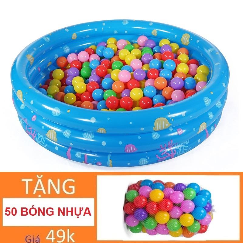 Nhà bóng Tròn 3 tầng (90 x 30cm) Tặng 50 bóng Hồ bơi Phao bơi Nhà banh Nhà bóng