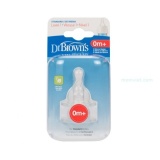 Núm ty Dr Browns cổ hẹp level 1 - vỉ đôi