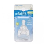 Núm ty Dr Browns cổ hẹp level 4 - vỉ đôi