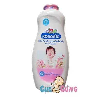 Phấn dưỡng ẩm cho trẻ Kodomo 400g - Gentle Soft (hồng)