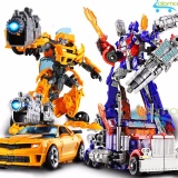 Robot Transformer lắp ráp thành ôtô cao 22cm mẫu Optimus Prime