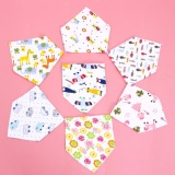 Set 10 khăn yếm tam giác cho bé(Trộn màu)