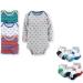 Set 4 Bộ Bodysuit  Carter's Dài Tay Kèm 6 Đôi tất 
