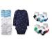 Set 4 Bộ Bodysuit  Carter's Dài Tay Kèm 6 Đôi tất 