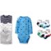 Set 4 Bộ Bodysuit  Carter's Dài Tay Kèm 6 Đôi tất 