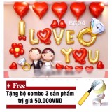 Set bóng cưới trang trí phòng tân hôn BC04