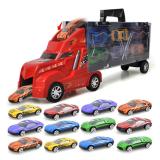 Set xe container chui đầu chở 12 xe con siêu xe
