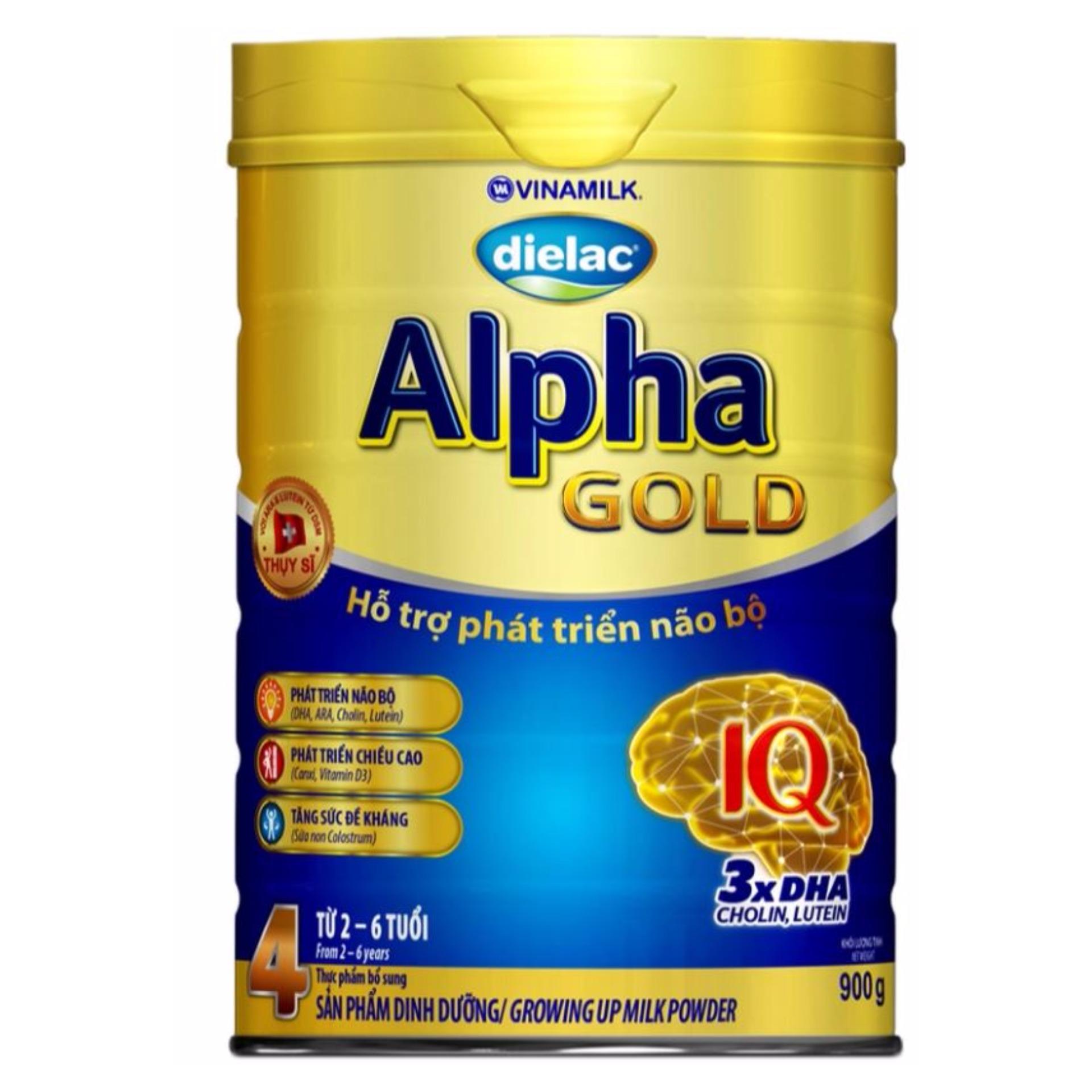 Sữa bột Vinamilk Dielac Alpha Gold 4 900g