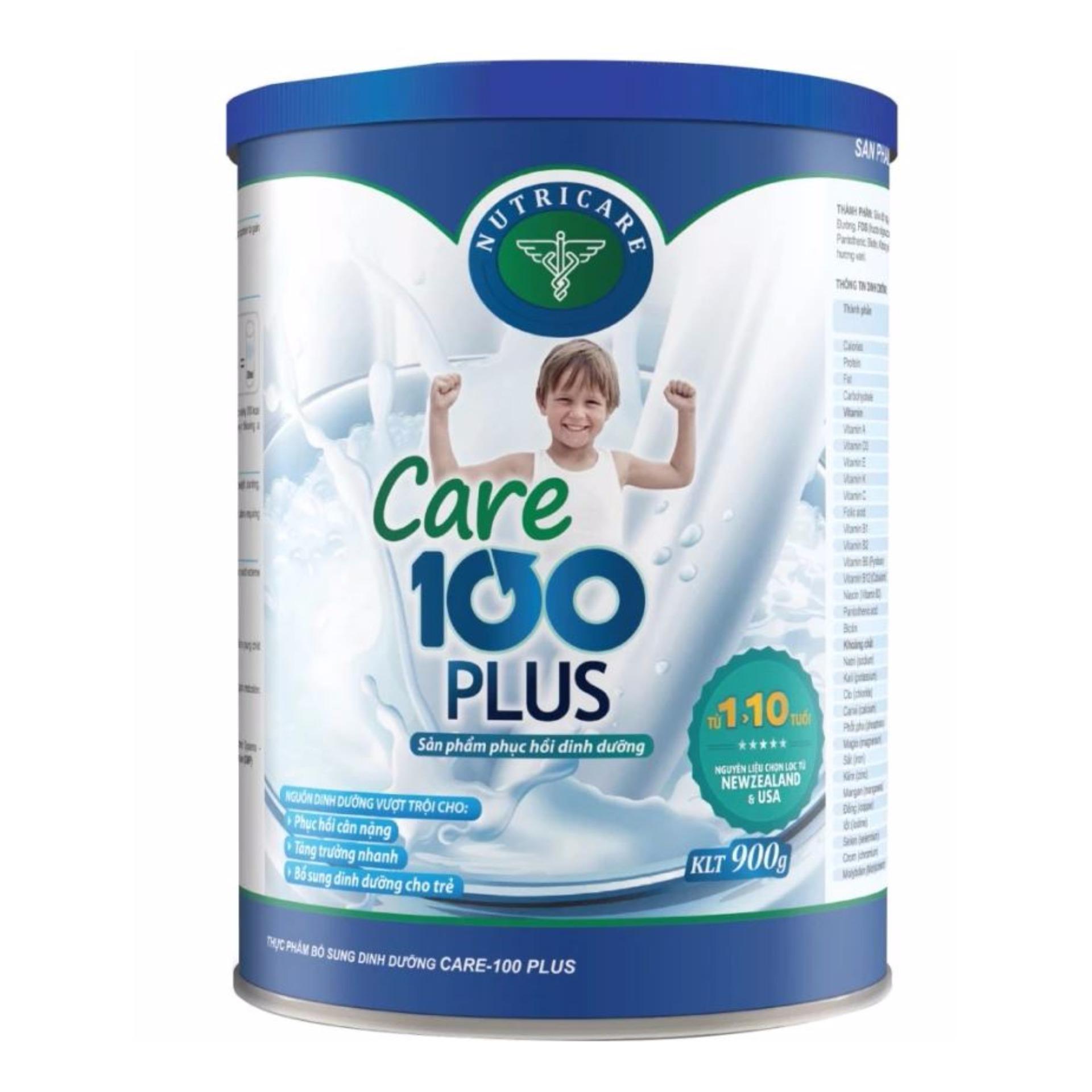 Sữa bột Nutricare Care 100 Plus 900g
