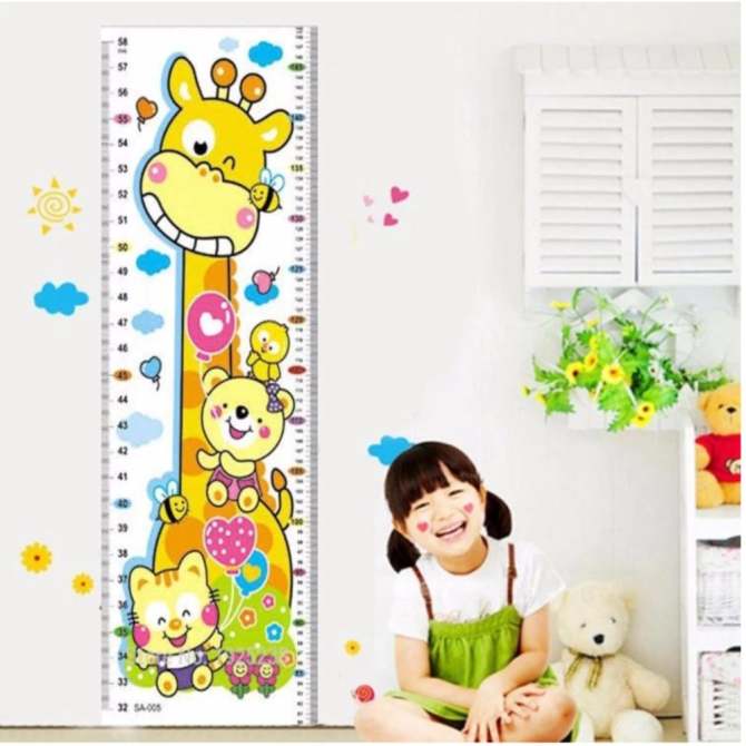 Hình ảnh Thước đo chiều cao decal dán tường cho bé
