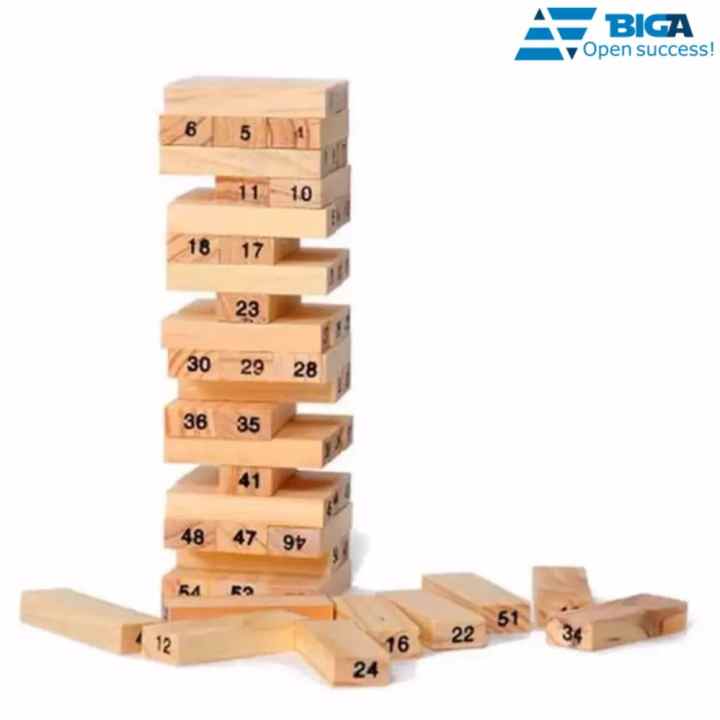 Trò chơi rút gỗ 54 thanh USA Store (Nâu gỗ)