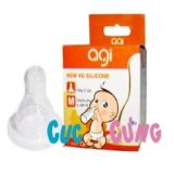 Ty bình sữa Agi cổ thường size M - đơn(Trắng) - num vu binh sua