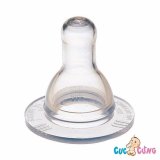 Ty bình sữa Pigeon Silicone cổ thường size L - đơn - num vu binh sua pigeon co thuong