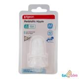 Ty bình sữa Pigeon Slicone cổ thường size M - 2 cái/vỹ