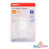 Ty bình sữa Pigeon Slicone cổ thường size Y cut - 2 cái/vỹ