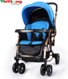 Xe đẩy bập bênh 2 chiều cho trẻ em Baobaohao C3 (Đen phối xanh)