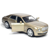 XE MÔ HÌNH SẮT TỈ LỆ 1/32 - KIỂU DÁNG BENTLEY MULSANNE (VÀNG ÁNH KIM)