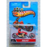 Xe mô tô mô hình tỉ lệ 1:64 Hot Wheels Kèm Nhân Vật Skullface (Đỏ)
