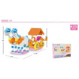 Xe ngưa kéo đồ chơi lắp ráp xây dựng