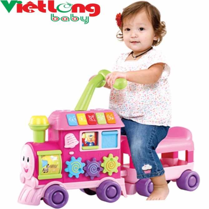Hình ảnh Xe tập đi hình tàu hoả kết hợp xe chòi chân 2in1 Winfun 0803G