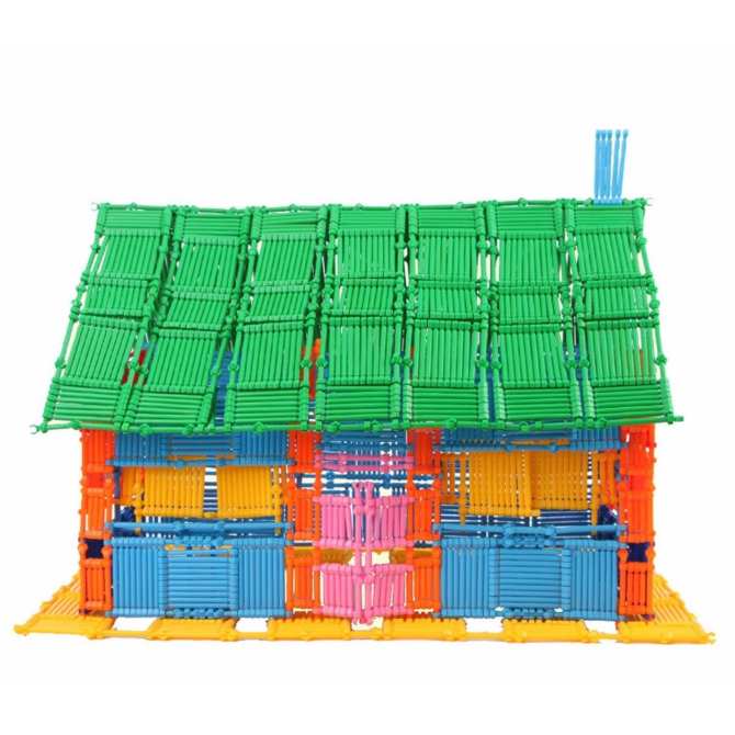 Hình ảnh Xếp hình que 420 chi tiết : Có hộp - Giúp bé phát triển