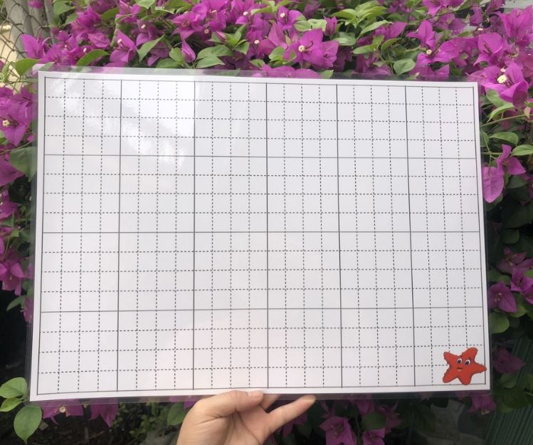 Khăn trải bàn chất liệu ép plastic, kích thước khổ a3 (giáo cụ dạy học)