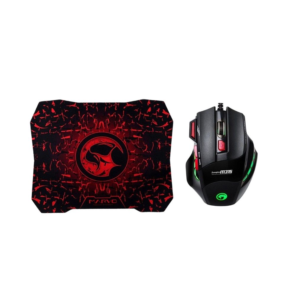 [HCM]Chuột Mouse & Mouse Pad MARVO M315+G1 Gaming