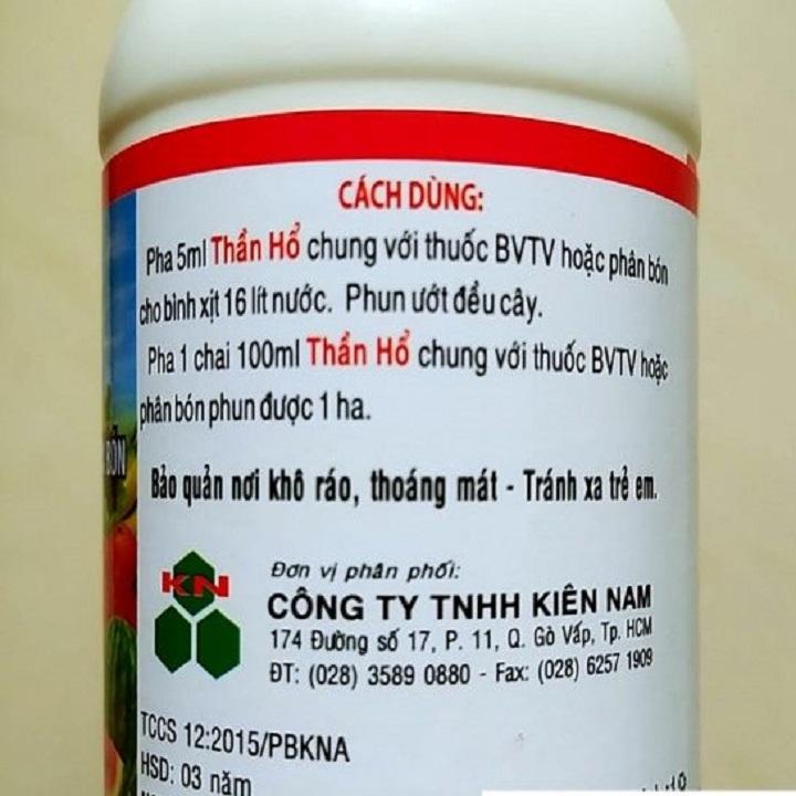[HCM]Chất Lưu dẫn Tăng lực THẦN HỔ - Chai 100ml