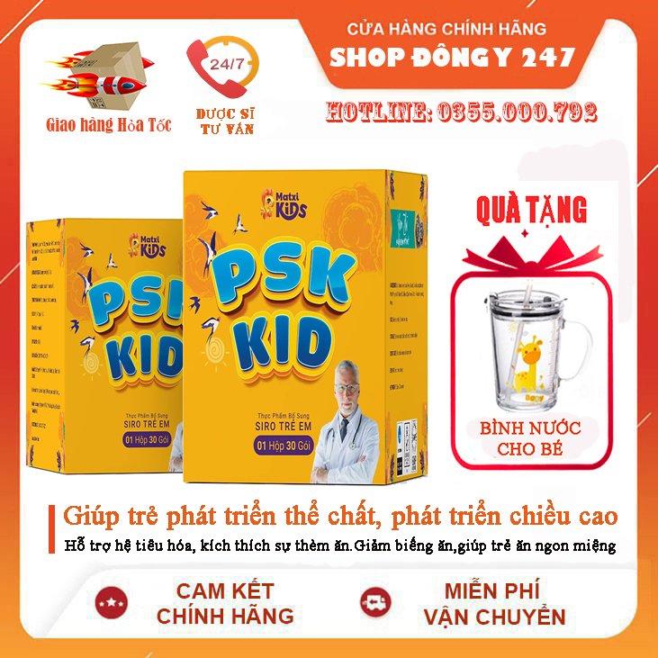 SIRO TRẺ EM PSK KID ( hộp 30 gói) chính hãng