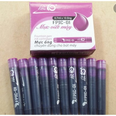 Ống mực Thiên Long FPIC 01 - 02 (Hộp 10 ống)