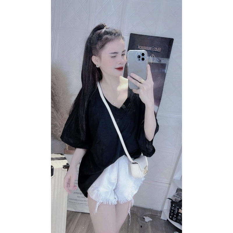 Áo Thun Cotton Khô 3158 Cổ Tim