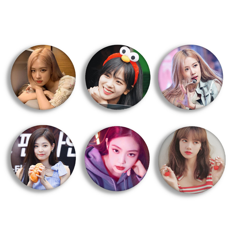 明星吧唧徽章BLACKPINK 女团 DIY应援周边马口铁胸章胸针挂件批发