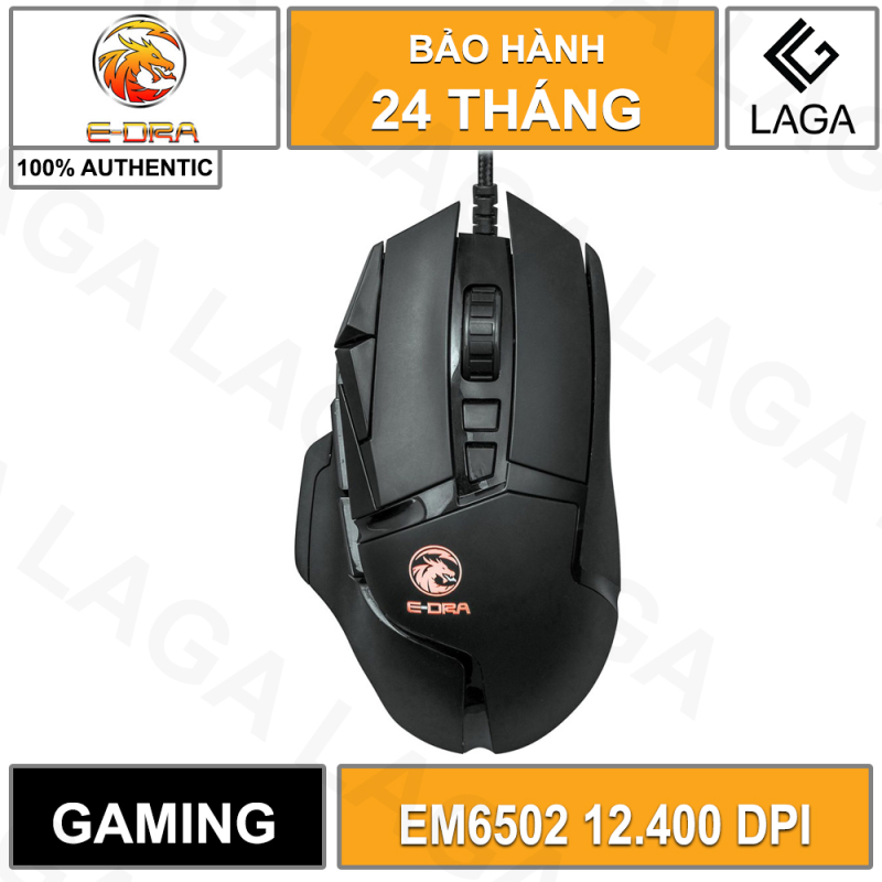 Bảng giá Chuột Gaming E-Dra EM6502 12400 DPI RGB LED Phong Vũ