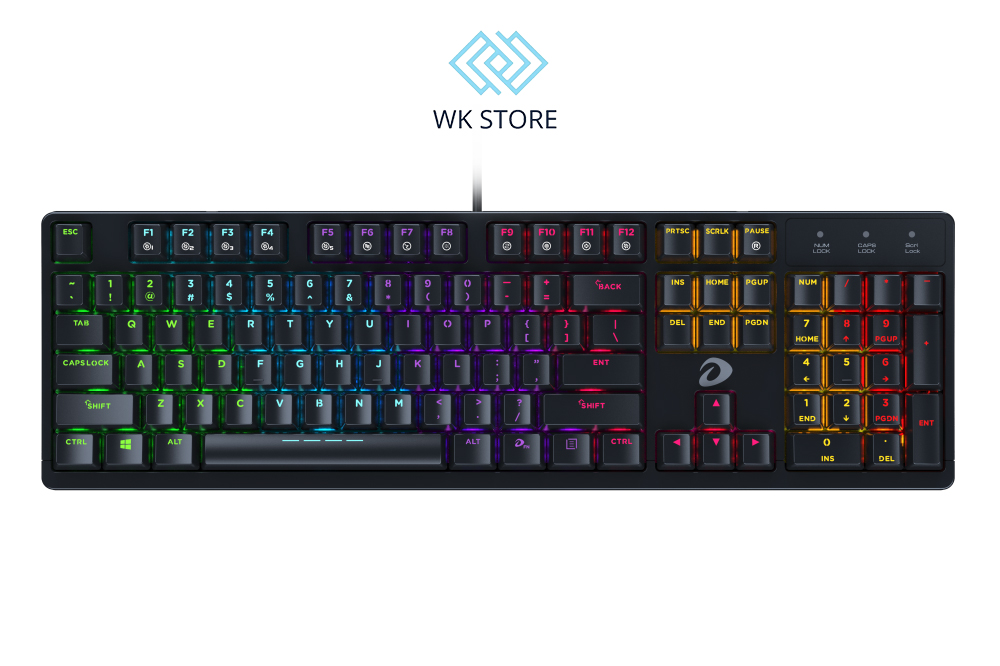 Bàn phím cơ Gaming DAREU EK1280 104Key RGB  - Chính hãng BH 2 năm