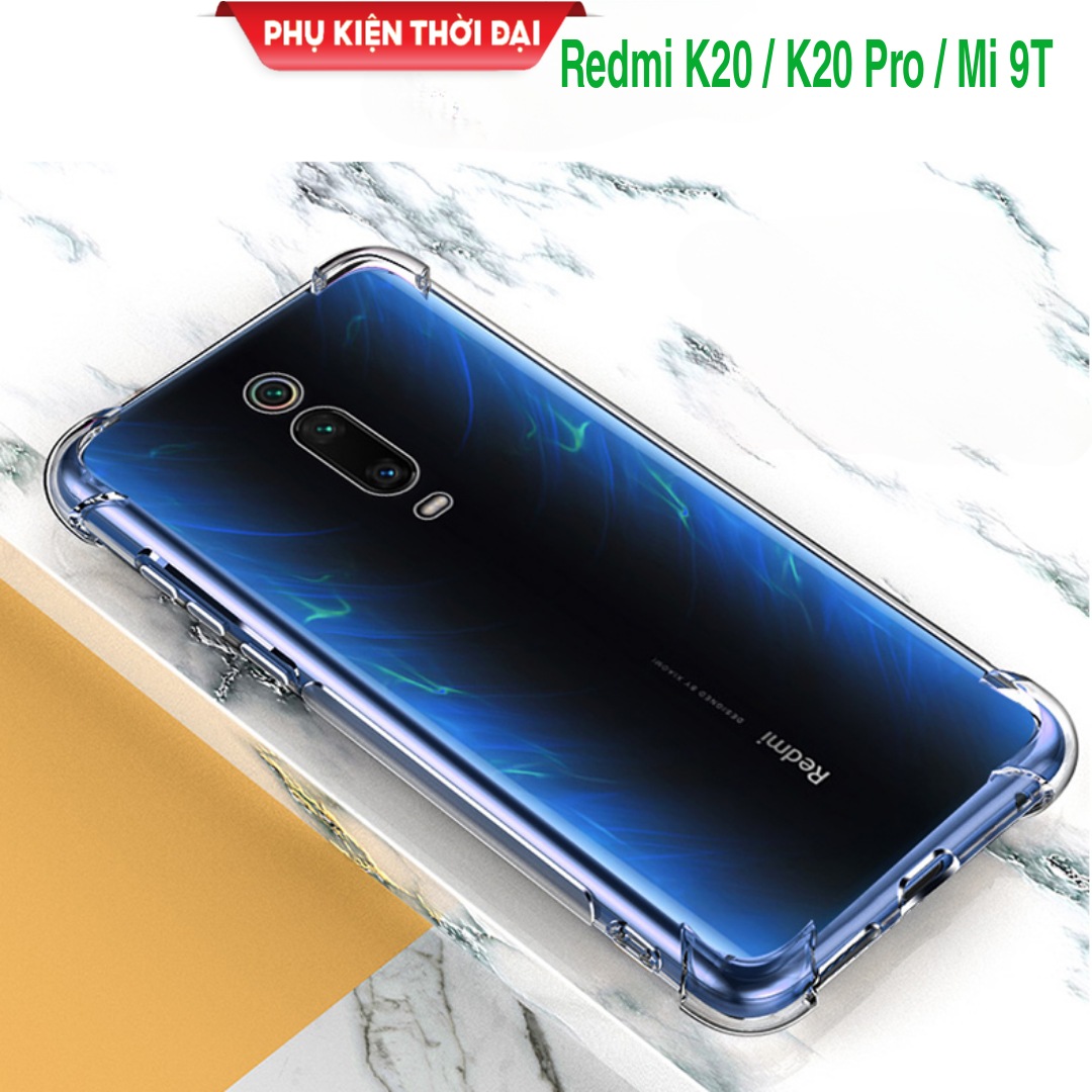 Ốp lưng Redmi K20 / K20 Pro / Mi 9T / K30 / K40 / K40s / K50 / K50 Ultra / K60 dẻo trong suốt Lồi 4 góc siêu chống sốc ôm khít máy lấu ố vàng