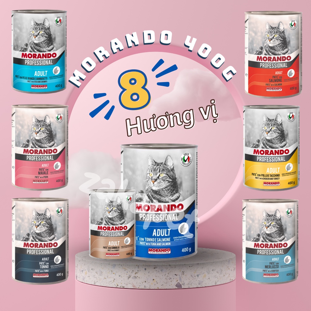 [Hoàn Tiền 10%] Pate Morando cho mèo nhiều vị - Dog Paradise