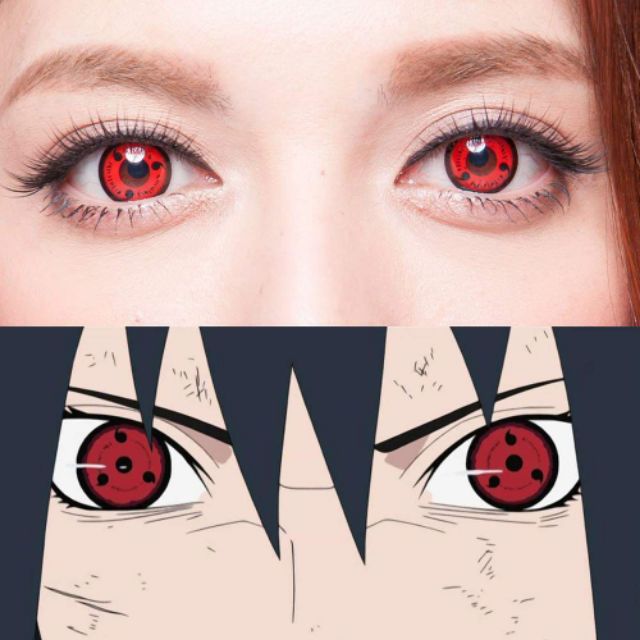 Kính Áp Tròng Lens Sharingan Cosplay