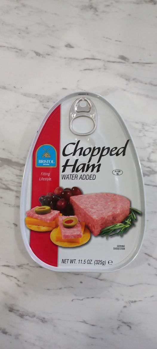 Thịt hộp bristol chopped ham nhập khẩu mỹ 325gr