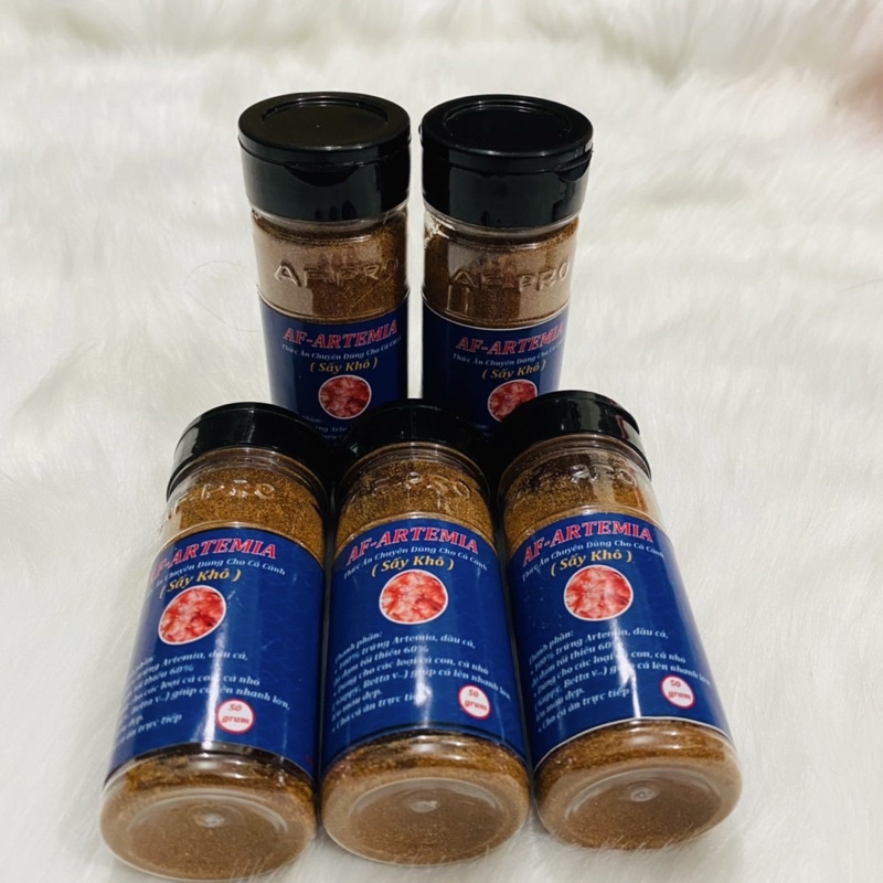 Artemia sấy khô thức ăn cá cảnh.