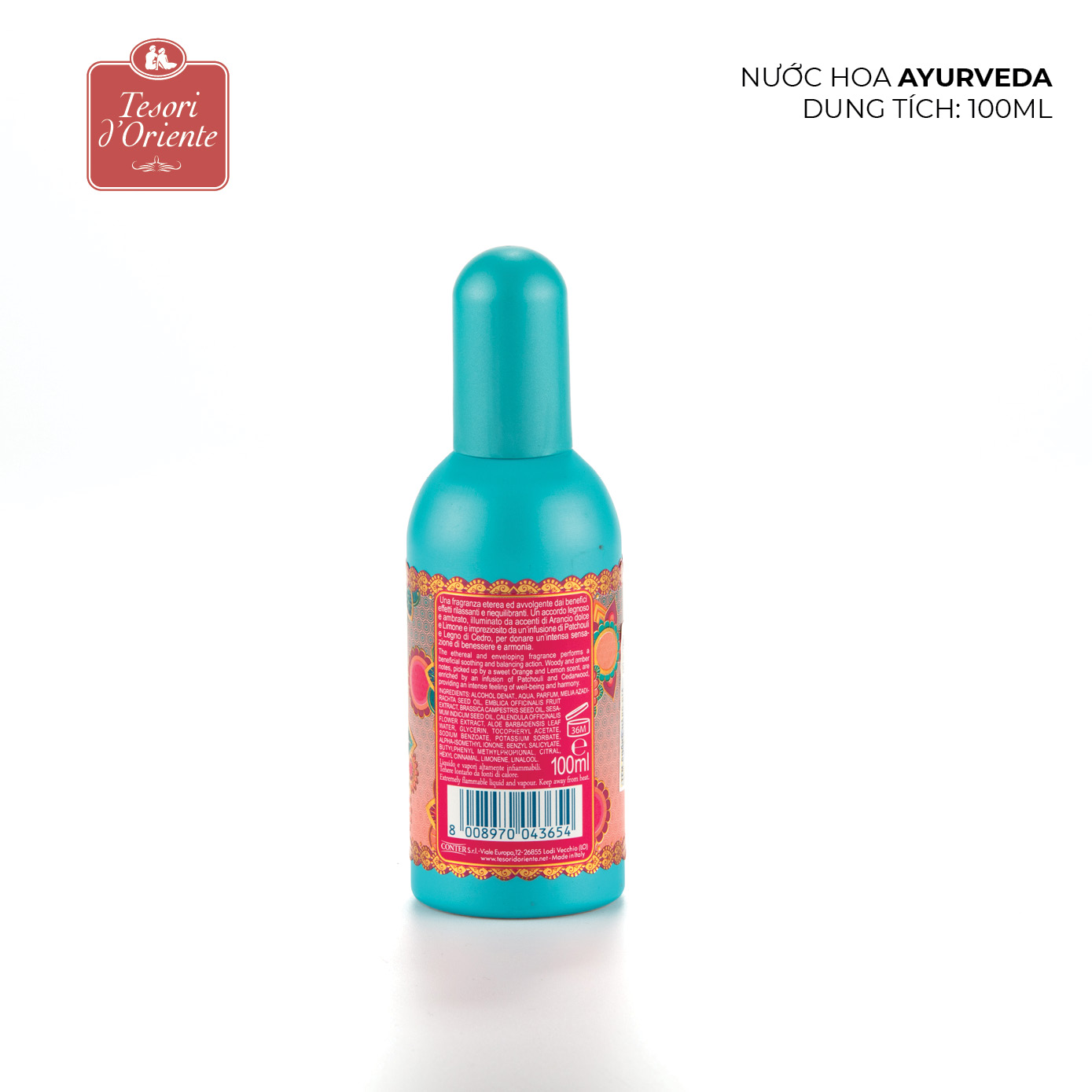 Nước hoa Tesori d'Oriente Ayurveda 100ml