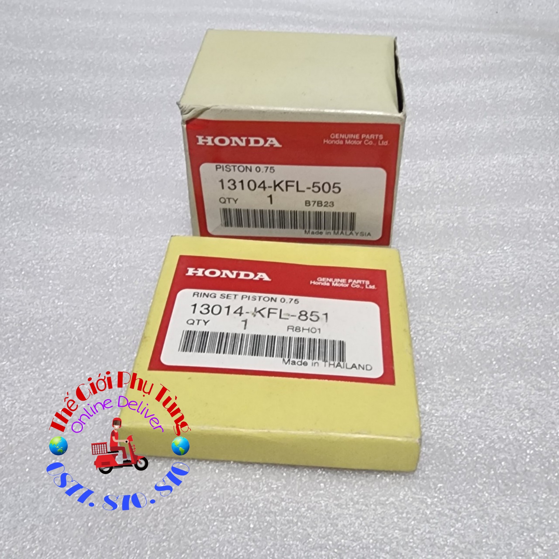 Piston bạc Wave Thái 110, Future 1 zin Honda Thái Lan