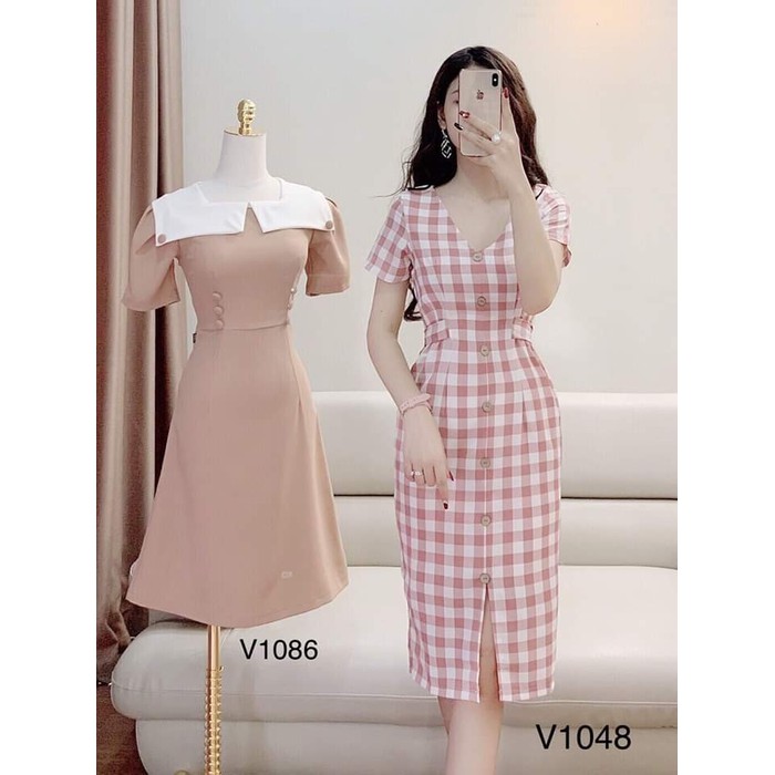 Đầm Cổ Tim My my Phong Cách Hàn Quốc Cực Hot