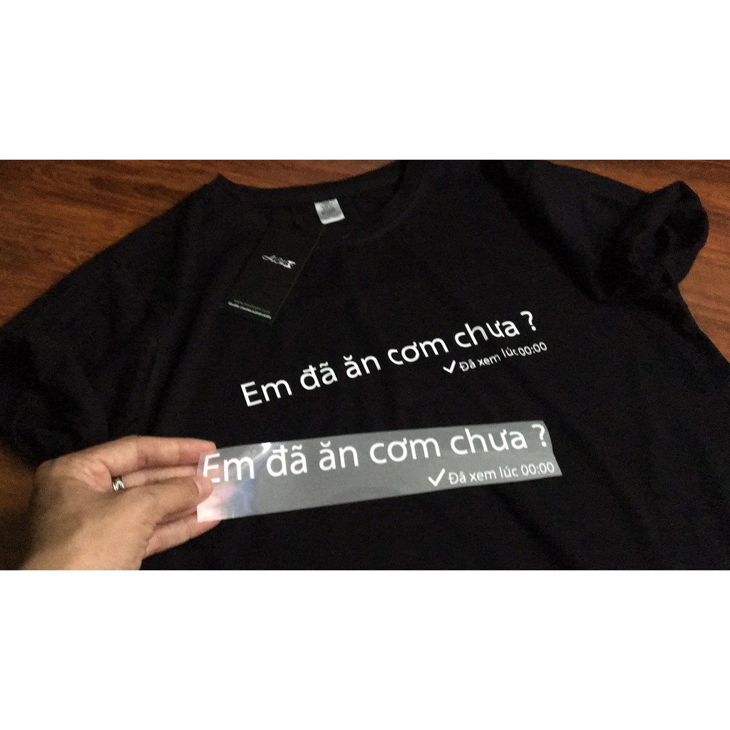 [ ẢNH THẬT ] Áo Thun EM ĐÃ ĂN CƠM CHƯA ? COTTON 4C 65% - Áo thun HoCha89