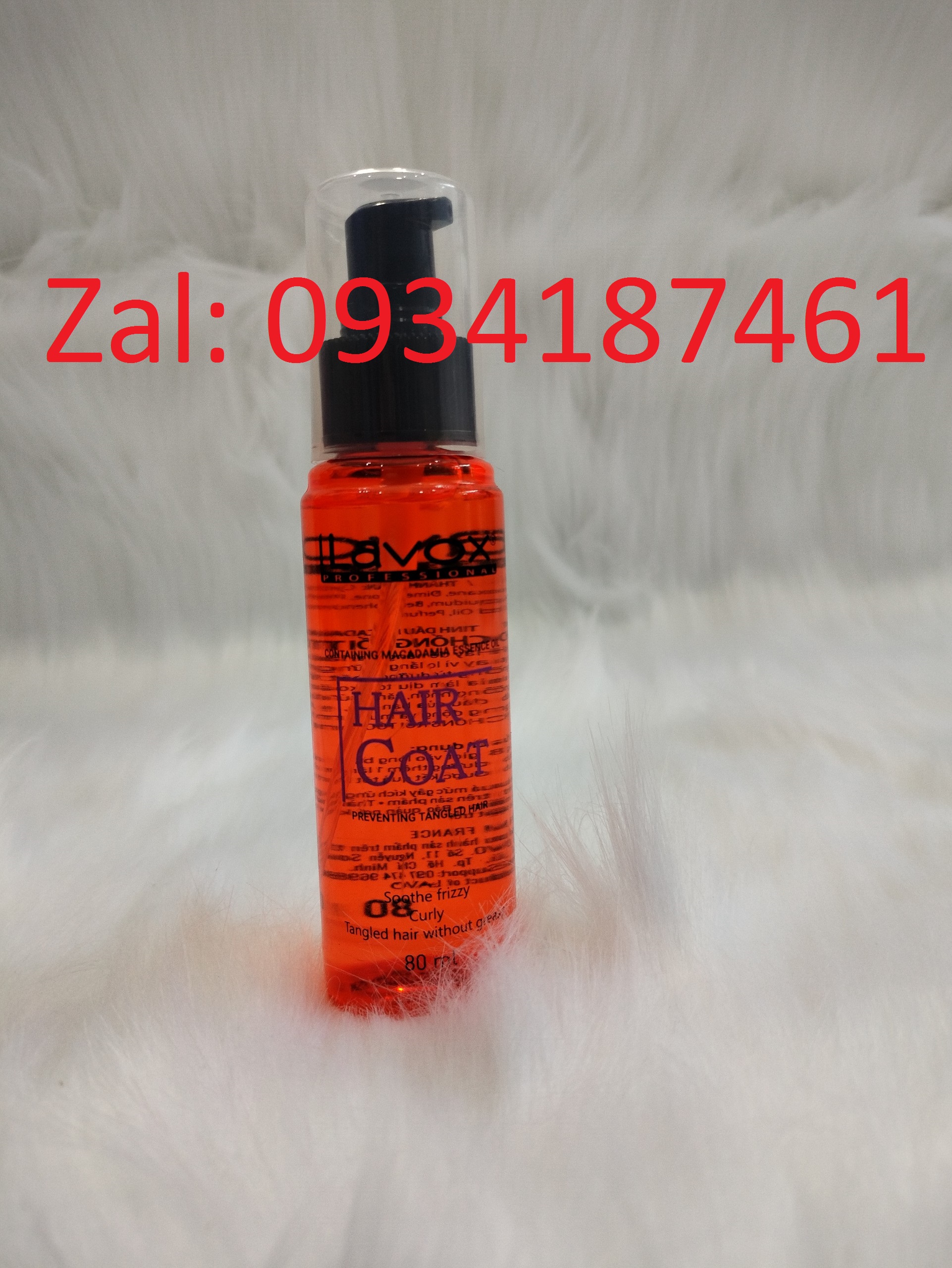 Tinh dầu bóng tóc Lavox cam 80ml