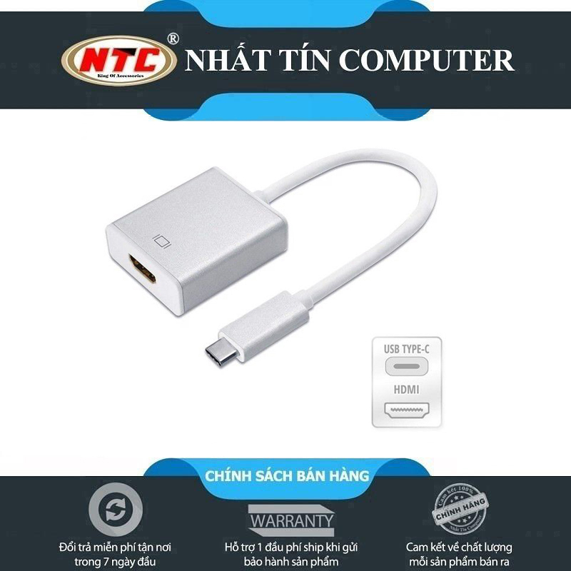 Cáp chuyển đổi typeC sang HDMI VS - hỗ trợ chất lượng FullHD (Màu Random) - Nhất Tín Computer